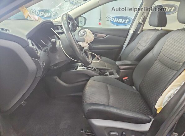 5N1AT2MT7JC749353 2018 NISSAN ROGUE Black Widok wnętrza z przodu