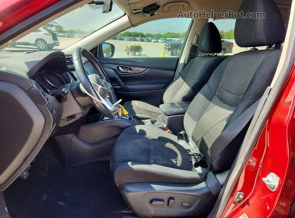 5N1AT2MT7JC807400 2018 NISSAN ROGUE Red Widok wnętrza z przodu