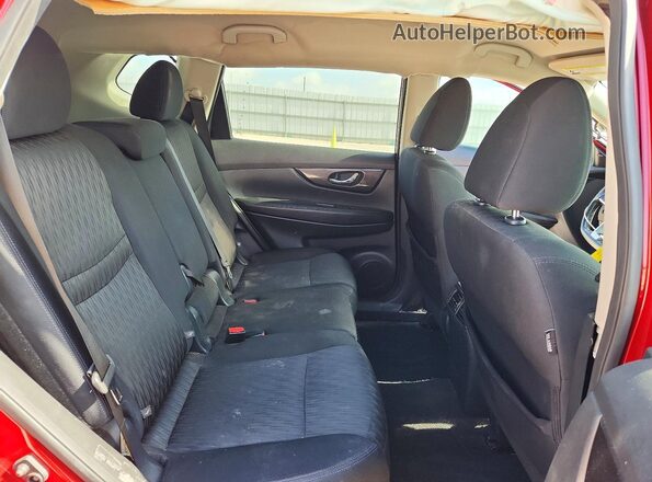 5N1AT2MT7JC807400 2018 NISSAN ROGUE Red Widok tylnych siedzeń