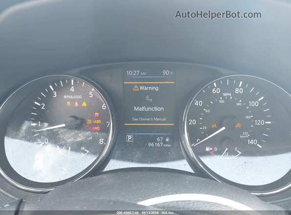 5N1AT2MT7KC815434 2019 NISSAN ROGUE Красный Вид задних сидений