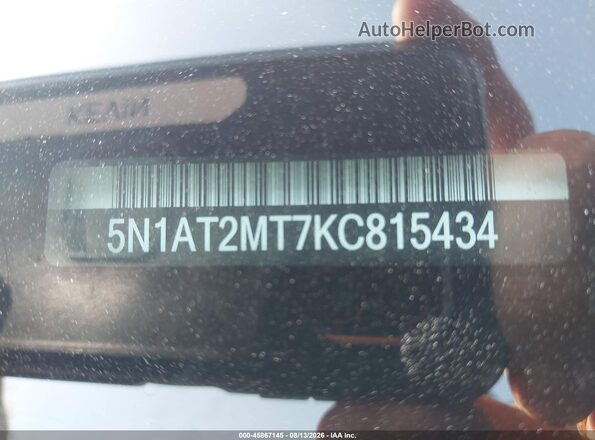 5N1AT2MT7KC815434 2019 NISSAN ROGUE Красный 