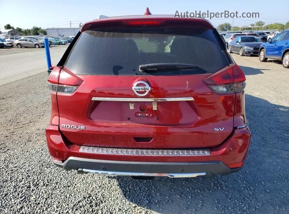 5N1AT2MT7LC719384 2020 NISSAN ROGUE Burgundy Widok z tyłu