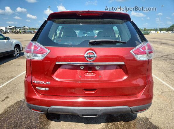 5N1AT2MT8GC753663 2016 NISSAN ROGUE Красный Вид сзади
