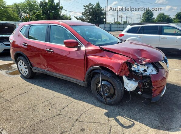 5N1AT2MT8GC753663 2016 NISSAN ROGUE Красный Передняя правая четверть