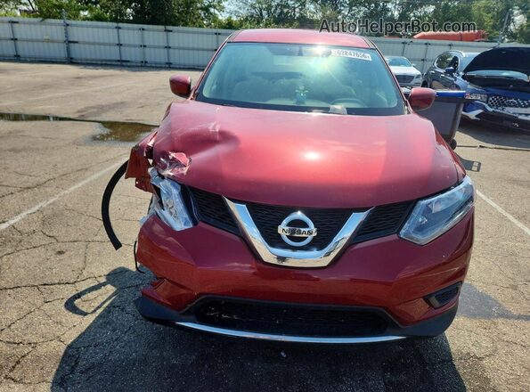 5N1AT2MT8GC753663 2016 NISSAN ROGUE Красный Вид спереди