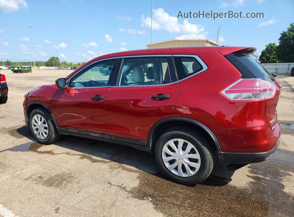 5N1AT2MT8GC753663 2016 NISSAN ROGUE Красный Задняя левая четверть
