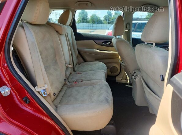 5N1AT2MT8GC753663 2016 NISSAN ROGUE Красный Вид задней части салона