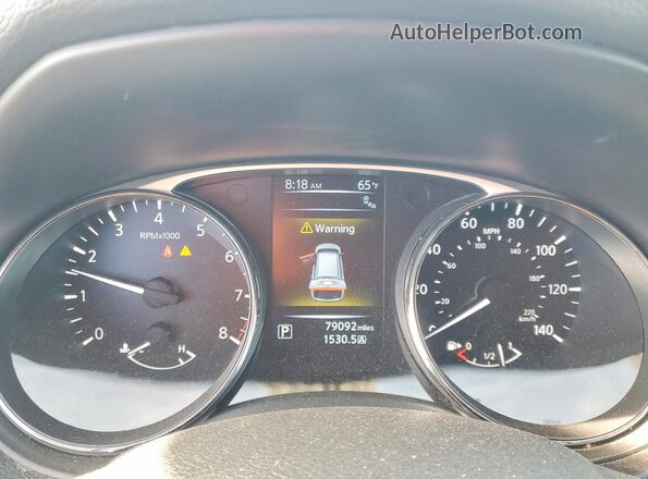 5N1AT2MT8GC836123 2016 NISSAN ROGUE Silver Вид щитка приладів