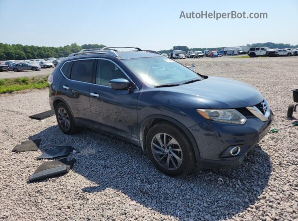 5N1AT2MT8GC872443 2016 NISSAN ROGUE Blue Front right