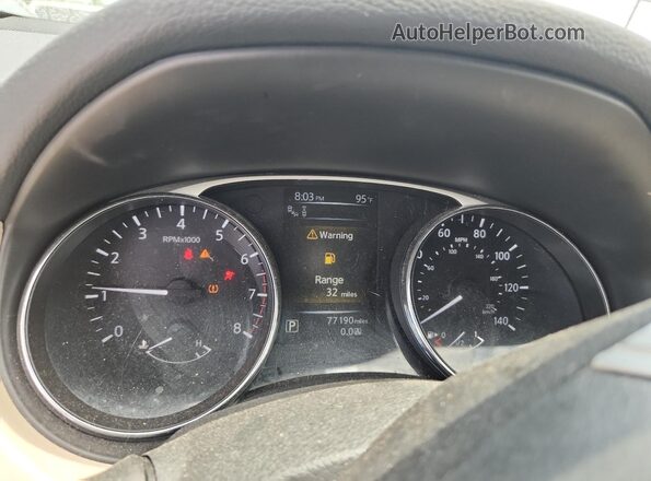 5N1AT2MT8GC872443 2016 NISSAN ROGUE Blue Instrument cluster view