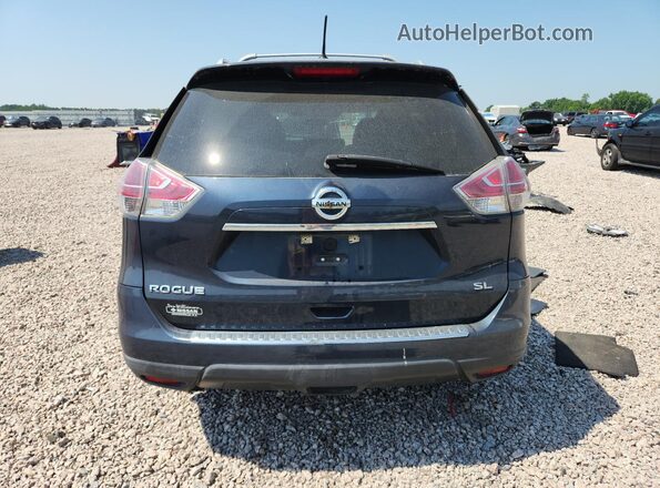 5N1AT2MT8GC872443 2016 NISSAN ROGUE Blue Rear view
