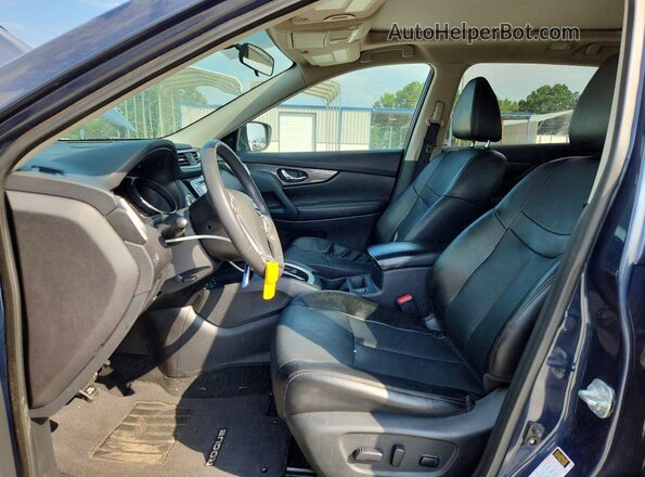 5N1AT2MT8GC924136 2016 NISSAN ROGUE Blue Widok wnętrza z przodu