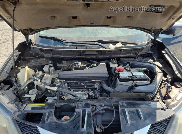 5N1AT2MT8GC924136 2016 NISSAN ROGUE Blue Widok wnętrza z tyłu