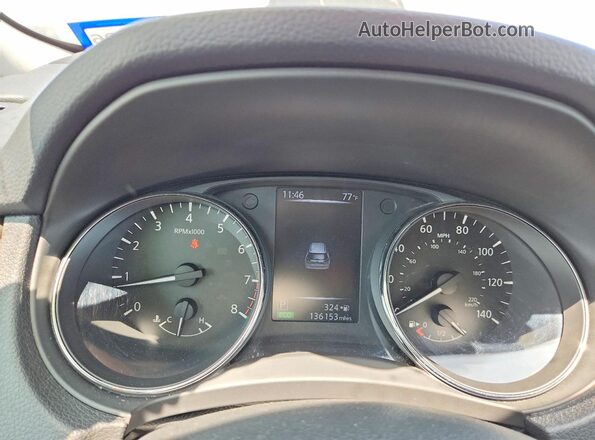 5N1AT2MT8HC850895 2017 NISSAN ROGUE Gray Widok zestawu wskaźników