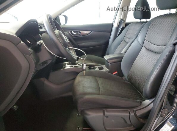 5N1AT2MT8HC861296 2017 NISSAN ROGUE Black Widok wnętrza z przodu