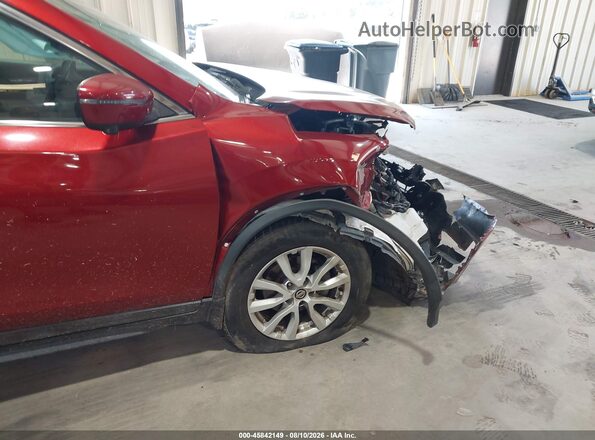 5N1AT2MT8JC769112 2018 NISSAN ROGUE Burgundy Դիմացի տեսք