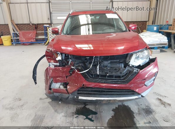 5N1AT2MT8JC769112 2018 NISSAN ROGUE Burgundy Սարքավորումների վահանակի տեսք