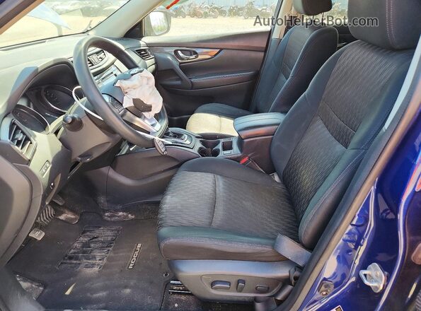 5N1AT2MT8JC812704 2018 NISSAN ROGUE Blue წინა სალონის ხედი