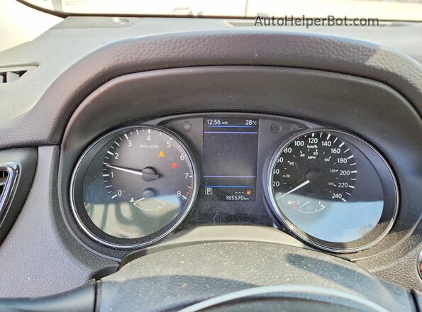 5N1AT2MT8JC812704 2018 NISSAN ROGUE Blue ხელსაწყოთა პანელის ხედი