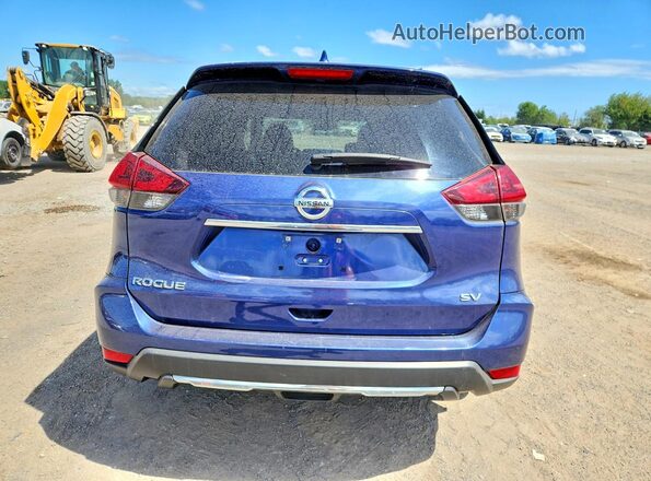 5N1AT2MT8JC812704 2018 NISSAN ROGUE Blue უკანა ხედი