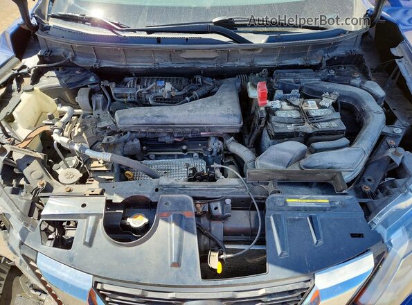 5N1AT2MT8JC812704 2018 NISSAN ROGUE Blue ძრავის განყოფილების ხედი