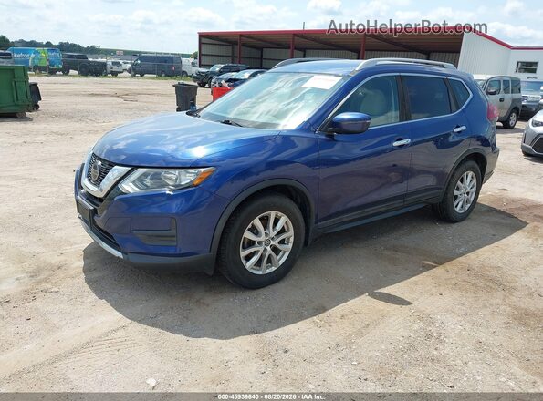 5N1AT2MT8JC847176 2018 NISSAN ROGUE Blue Առջևի ձախ երեք քառորդ տեսարան