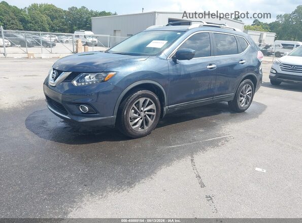 5N1AT2MT9GC768706 2016 NISSAN ROGUE Blue წინა მარცხენა ხედი სამი მეოთხედიდან