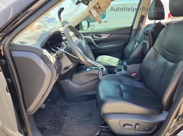 5N1AT2MT9GC873763 2016 NISSAN ROGUE Black Вид салону спереду