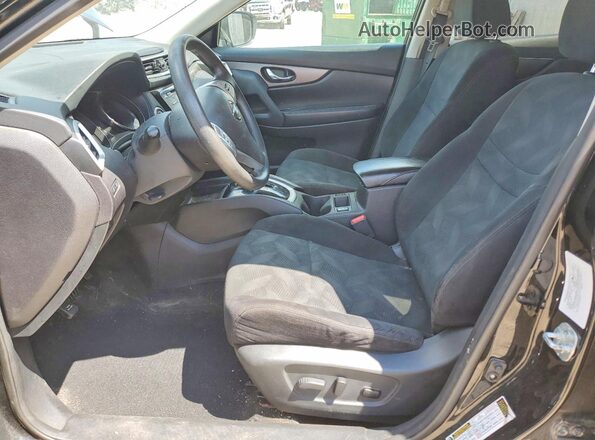 5N1AT2MT9GC873973 2016 NISSAN ROGUE Black Front interior view