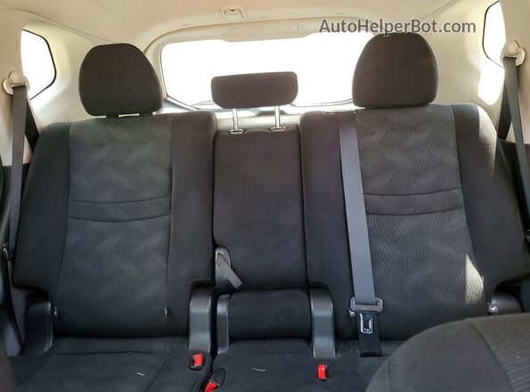5N1AT2MT9GC873973 2016 NISSAN ROGUE Black Rear seats view