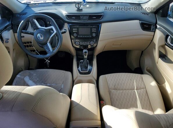 5N1AT2MT9HC800491 2017 NISSAN ROGUE Maroon Вид панелі приладів