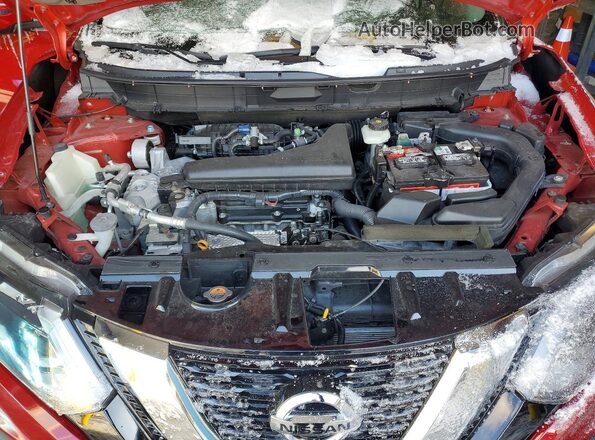5N1AT2MT9HC800491 2017 NISSAN ROGUE Maroon Вид задньої частини салону