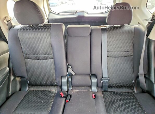 5N1AT2MT9HC893092 2017 NISSAN ROGUE Charcoal უკანა სავარძლების ხედი