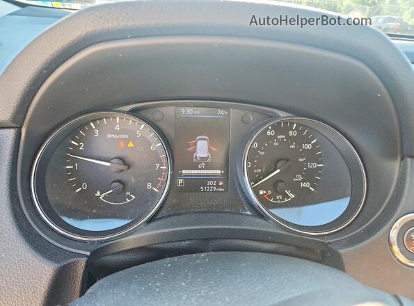 5N1AT2MT9JC750469 2018 NISSAN ROGUE Белый Вид щитка приборов