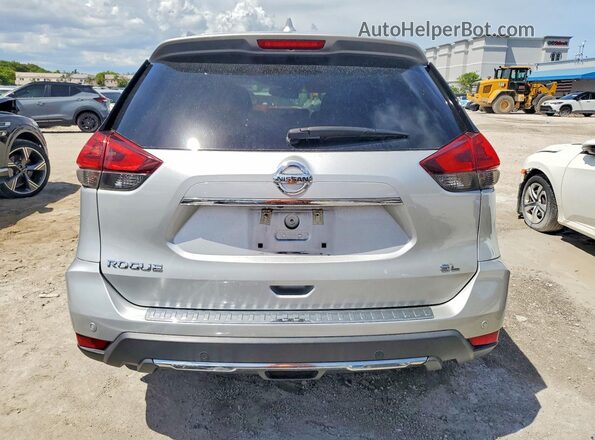 5N1AT2MT9KC768391 2019 NISSAN ROGUE Silver უკანა სალონის ხედი