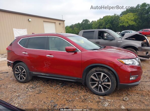 5N1AT2MT9KC812762 2019 NISSAN ROGUE Красный Вид задней части салона