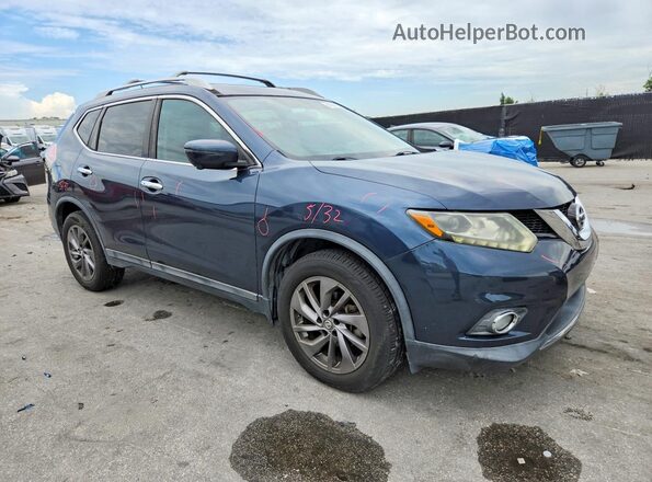 5N1AT2MTXGC734032 2016 NISSAN ROGUE Blue Przód prawy