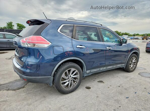5N1AT2MTXGC734032 2016 NISSAN ROGUE Blue Tył prawy