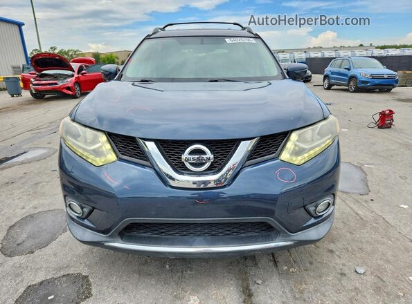 5N1AT2MTXGC734032 2016 NISSAN ROGUE Blue Widok z przodu