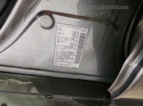 5N1AT2MTXGC765393 2016 NISSAN ROGUE Gray VIN sticker view