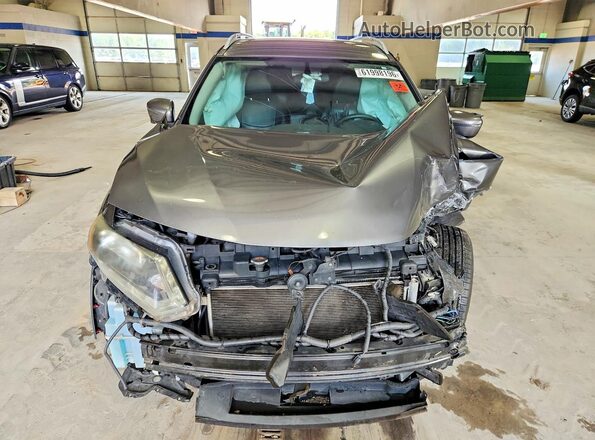 5N1AT2MTXGC765393 2016 NISSAN ROGUE Gray Front view