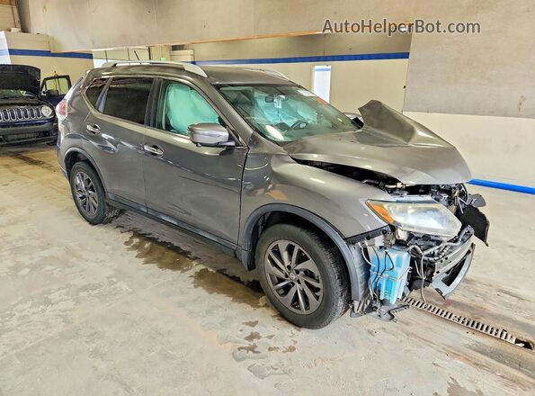 5N1AT2MTXGC765393 2016 NISSAN ROGUE Gray Front right