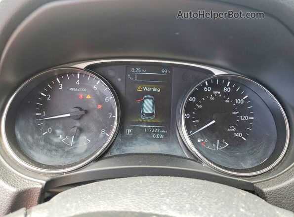 5N1AT2MTXGC767466 2016 NISSAN ROGUE Black Widok zestawu wskaźników