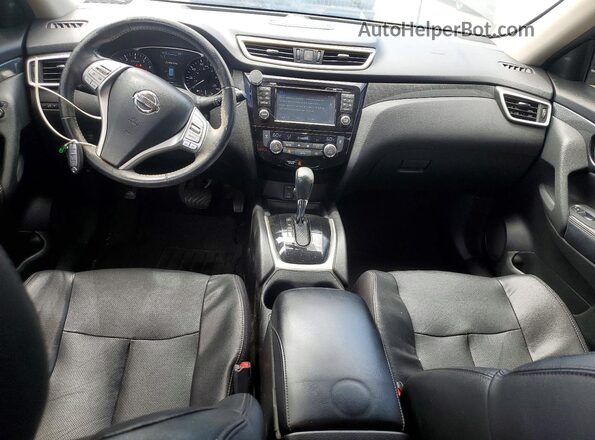 5N1AT2MTXGC767466 2016 NISSAN ROGUE Black Widok deski rozdzielczej
