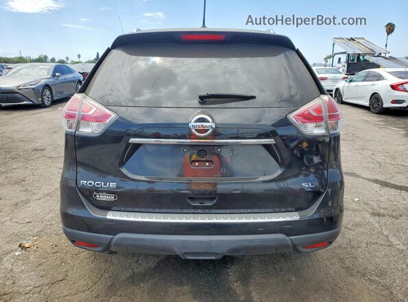 5N1AT2MTXGC767466 2016 NISSAN ROGUE Black Widok z tyłu