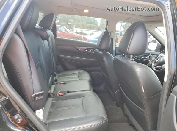 5N1AT2MTXGC767466 2016 NISSAN ROGUE Black Widok wnętrza z tyłu