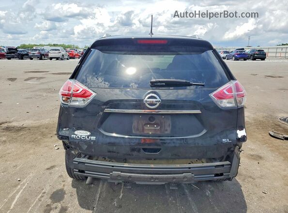 5N1AT2MTXGC779133 2016 NISSAN ROGUE Black Вид ззаду