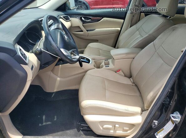5N1AT2MTXGC779133 2016 NISSAN ROGUE Black Вид салону спереду