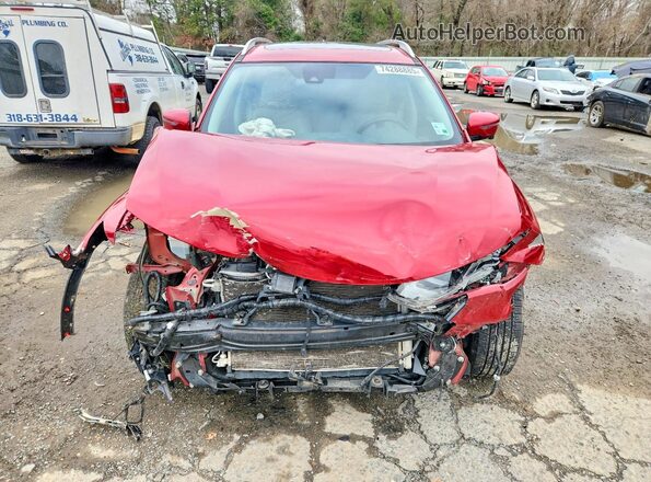 5N1AT2MTXHC751446 2017 NISSAN ROGUE Red Вид спереду