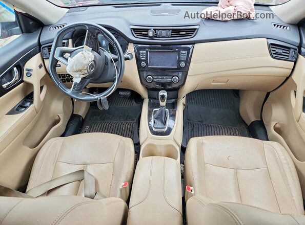 5N1AT2MTXHC751446 2017 NISSAN ROGUE Red Вид панелі приладів